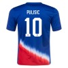 Camiseta de fútbol Estados Unidos Pulisic 10 Segunda Equipación 2024 - Hombre